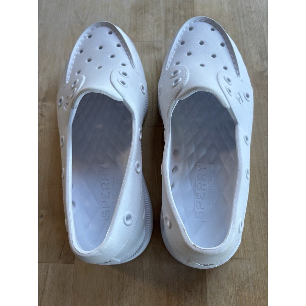 Sperry Top-Sider Float Boat Shoe Foam Slip-On Loafer White Women's Size 7 EUC - Picture 7 of 10